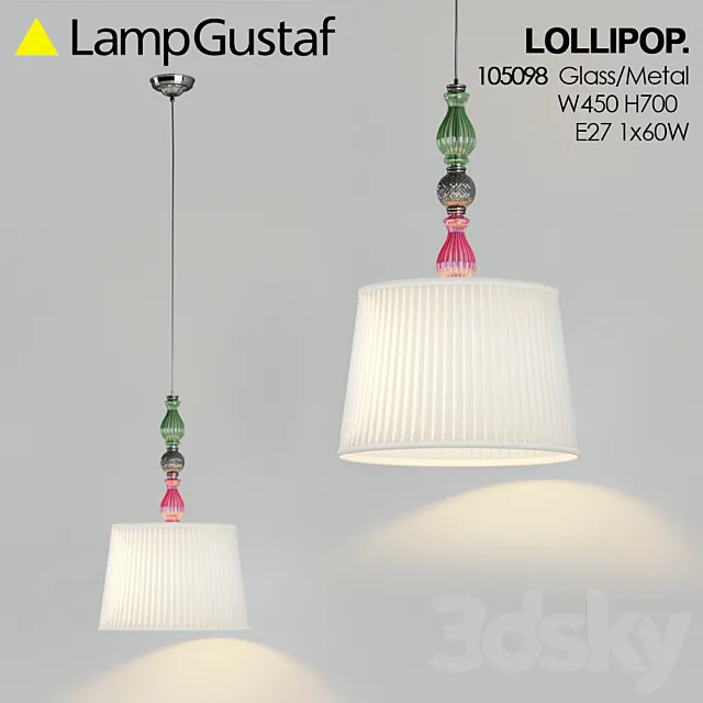 Chandelier LampGustaf Lollipop 3DModel