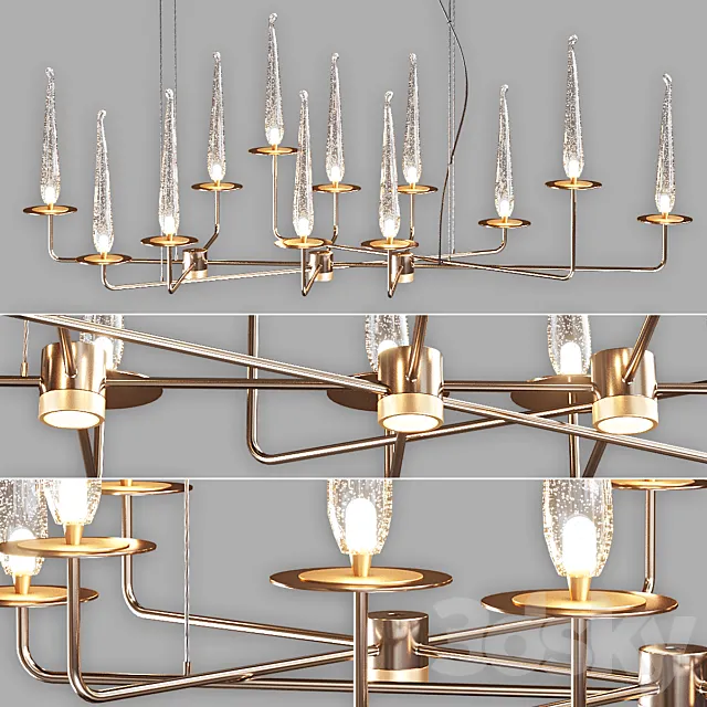 Chandelier Lancelot by Cattelan 3D Model