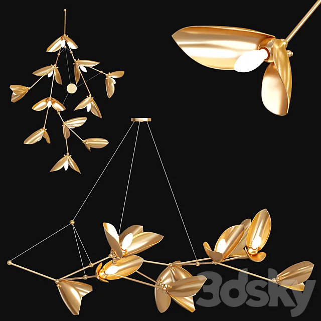 Chandelier LAVRA B 3D Model