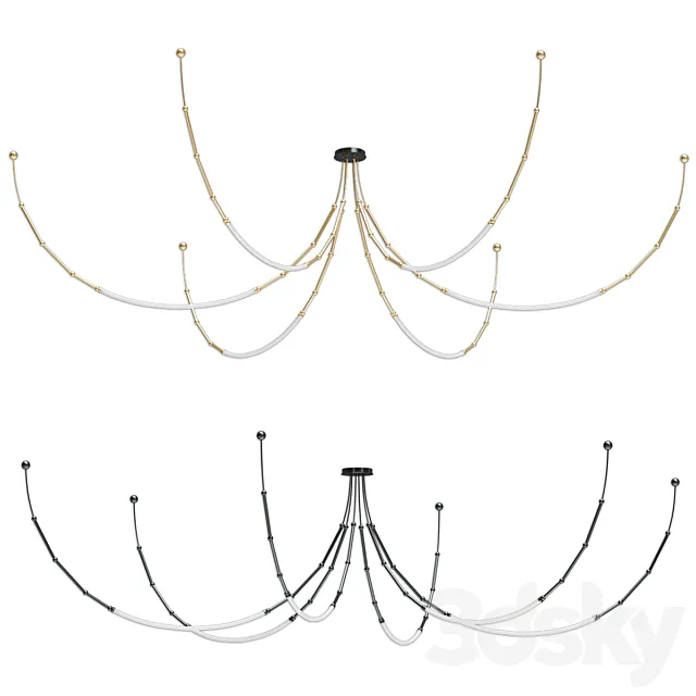 Chandelier LEDA Karman SE293 DN INT 3D Model