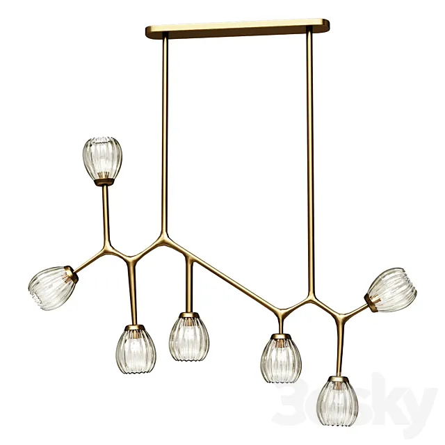 Chandelier Light Fixture 3D Model