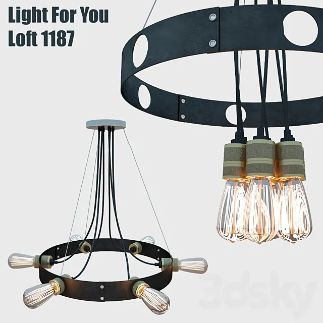 Chandelier Light For You LOFT 1187 3DModel