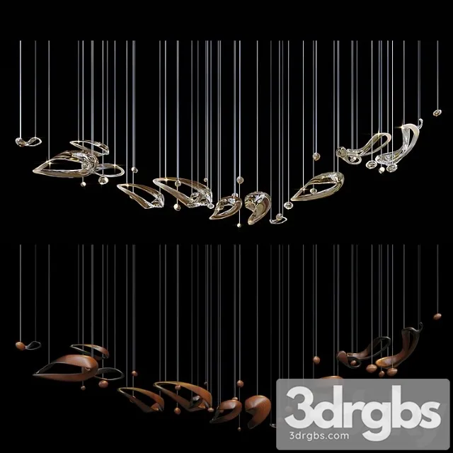 Chandelier Light Vargov 3 3D Model Free