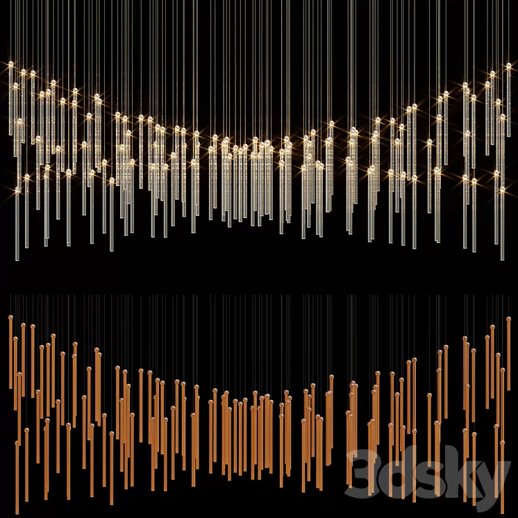 Chandelier Light Vargov 3D Model