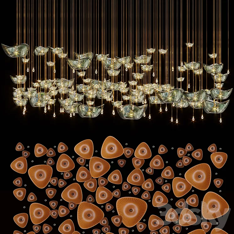 Chandelier Light Vargov 3D Model