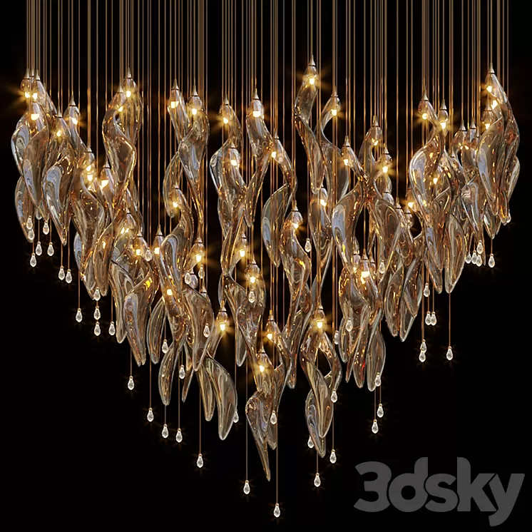Chandelier Light Vargov 3D Model