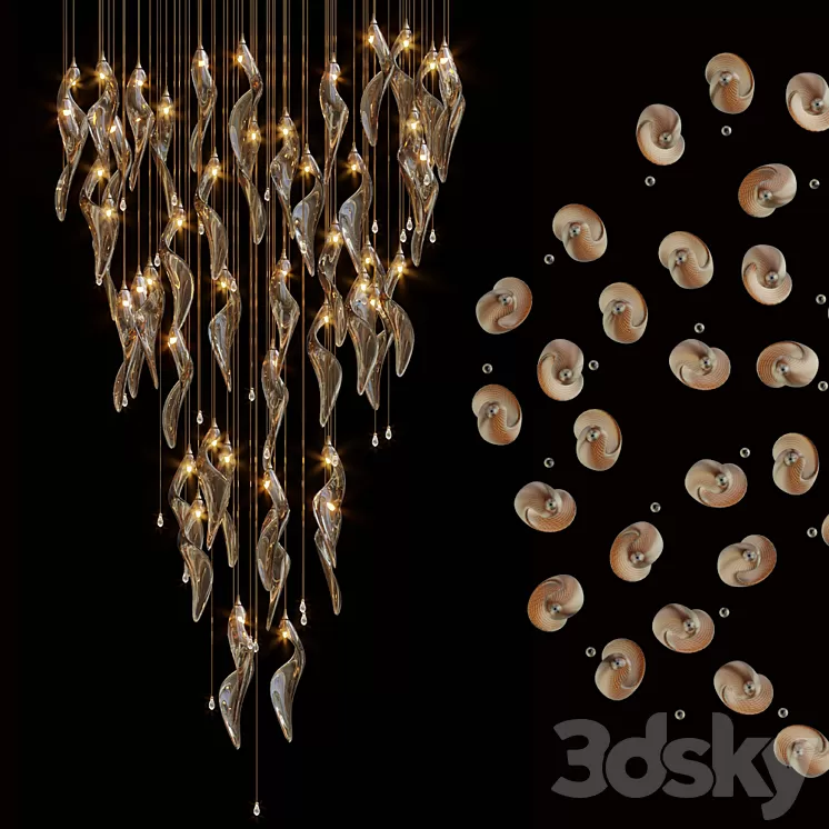 Chandelier Light Vargov 3D Model