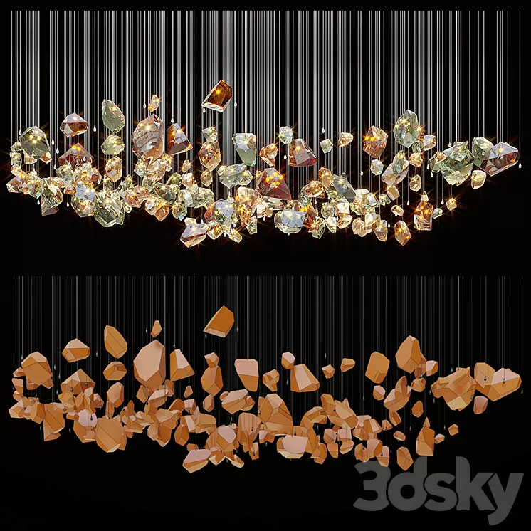 Chandelier Light Vargov 3D Model