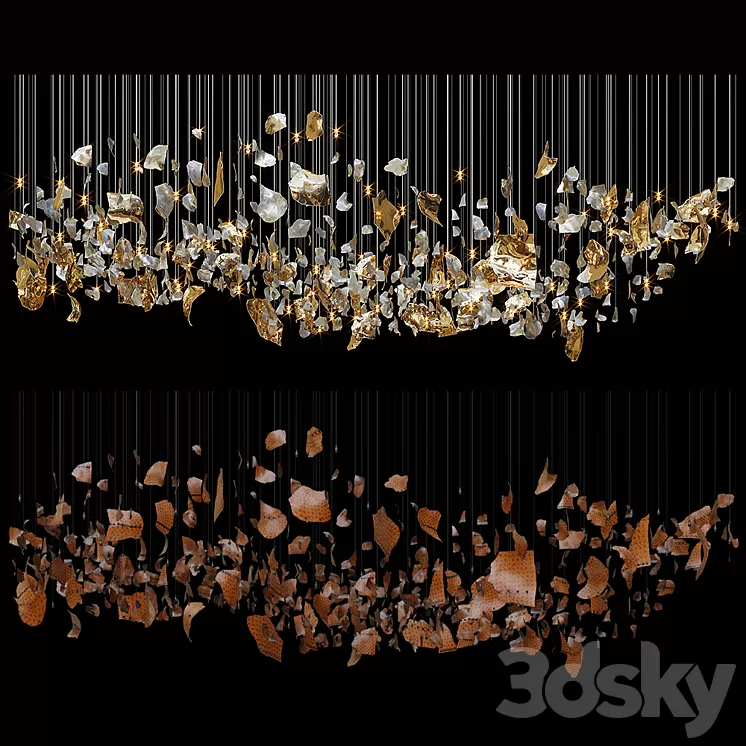 Chandelier Light Vargov 3D Model