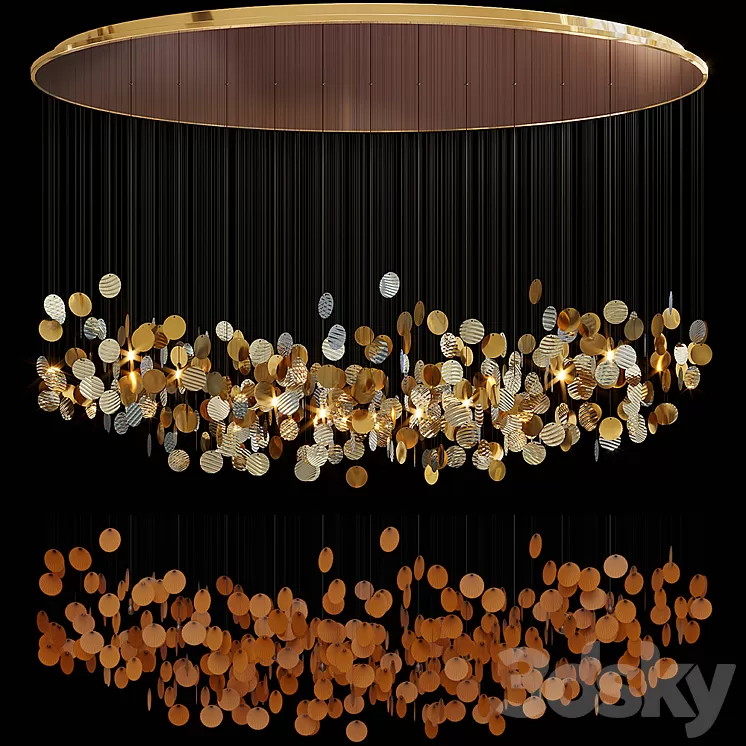 Chandelier Light Vargov 3D Model