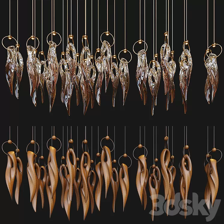 Chandelier Light Vargov 3D Model