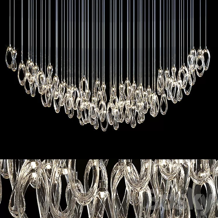 Chandelier Light Vargov 3D Model