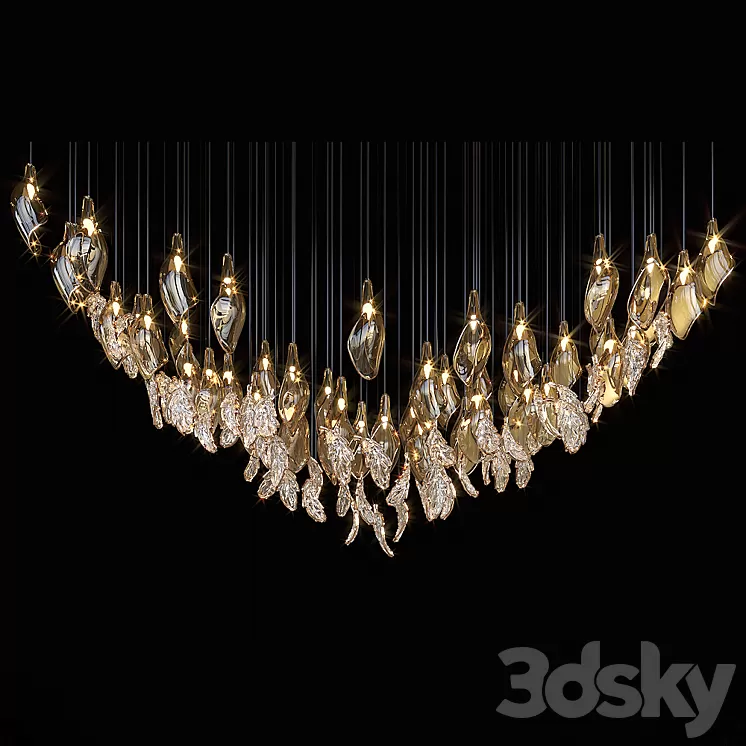Chandelier Light Vargov 3D Model