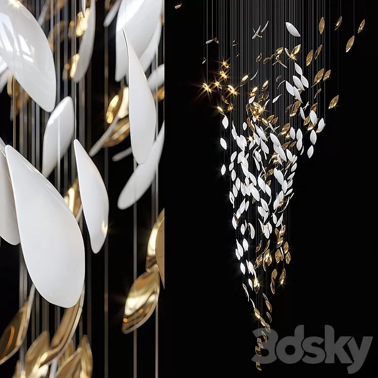 Chandelier Light Vargov 3D Model