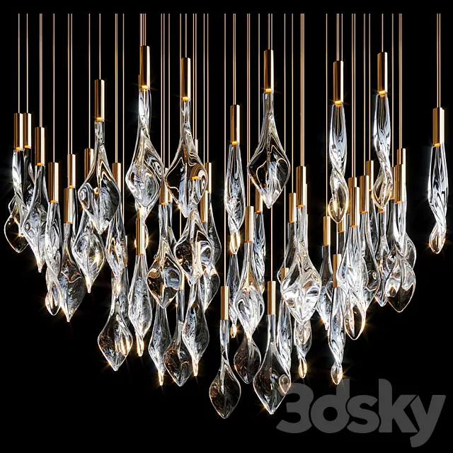 Chandelier Light Vargov 3D Model