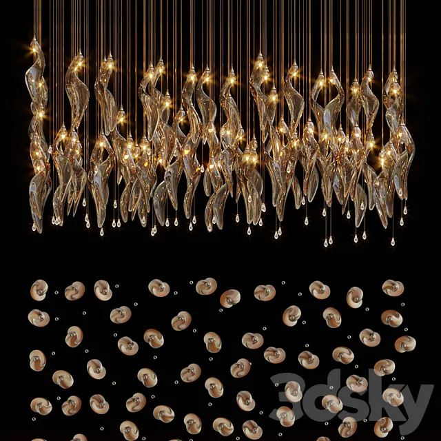 Chandelier Light Vargov 3D Model