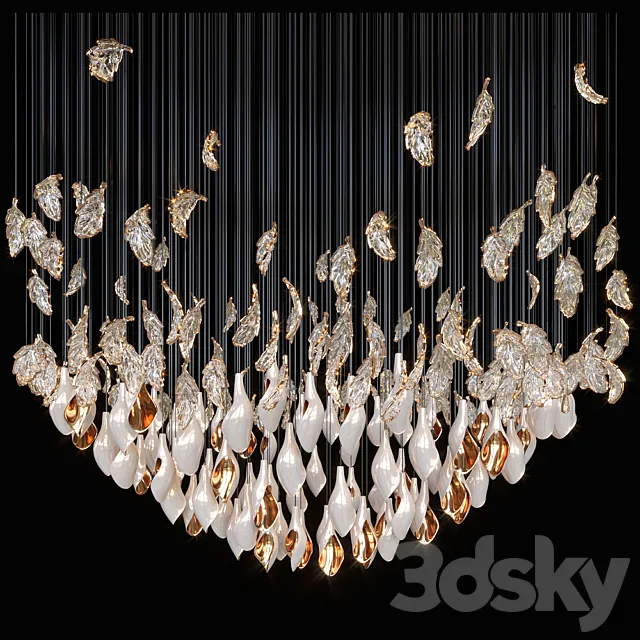 Chandelier Light Vargov 3D Model