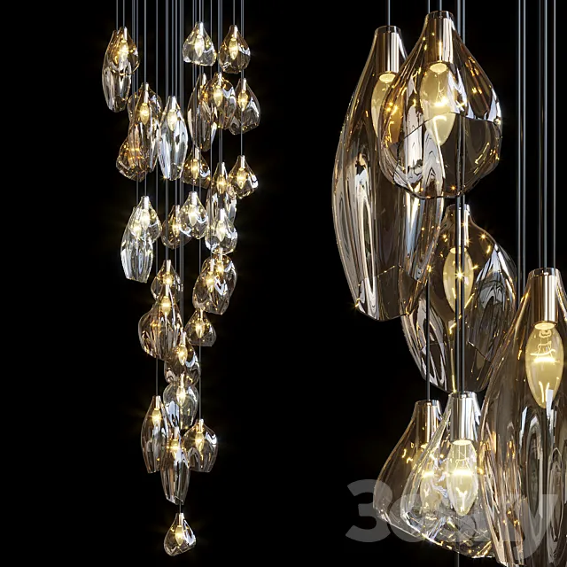 Chandelier Light Vargov 3D Model