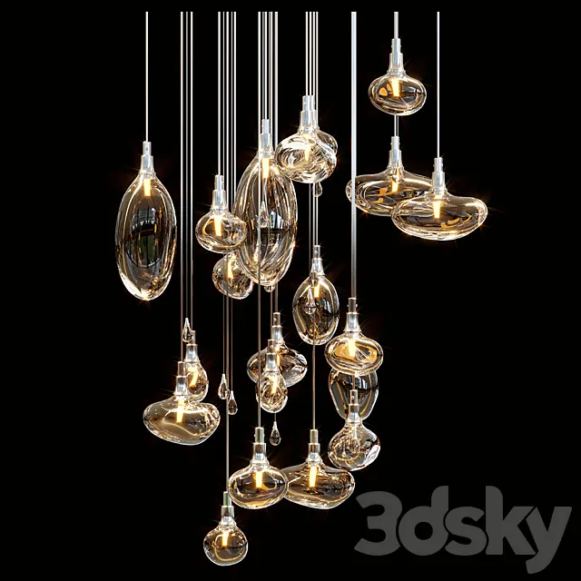 Chandelier Light Vargov 3D Model