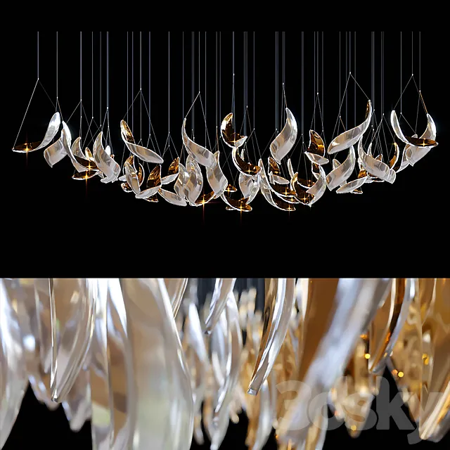Chandelier Light Vargov 3D Model