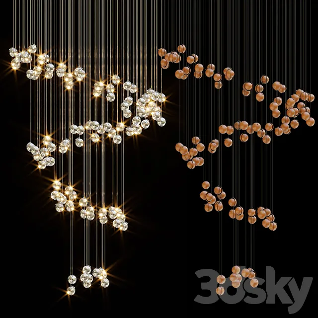 Chandelier Light Vargov 3D Model