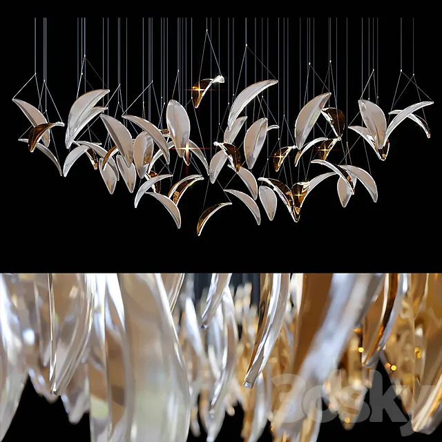 Chandelier Light Vargov 3D Model