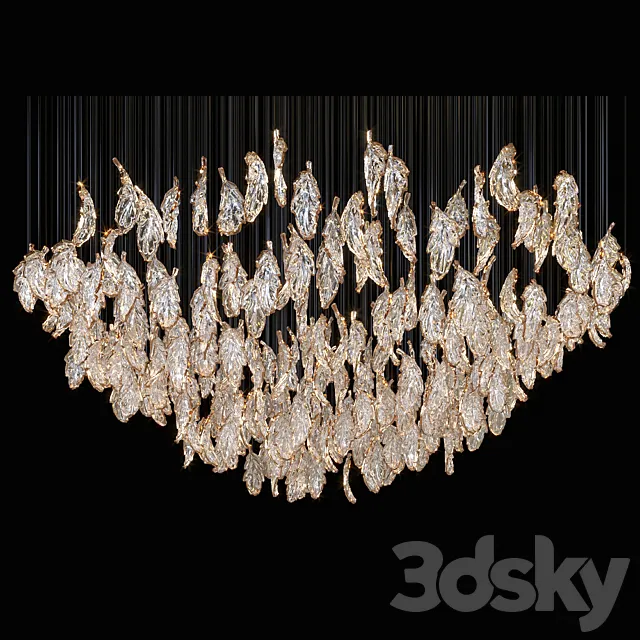 Chandelier Light Vargov 3D Model