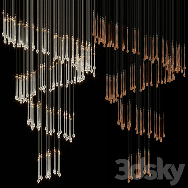 Chandelier Light Vargov 3D Model