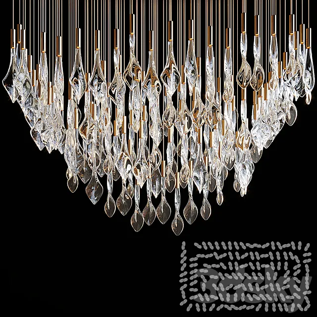 Chandelier Light Vargov 3D Model