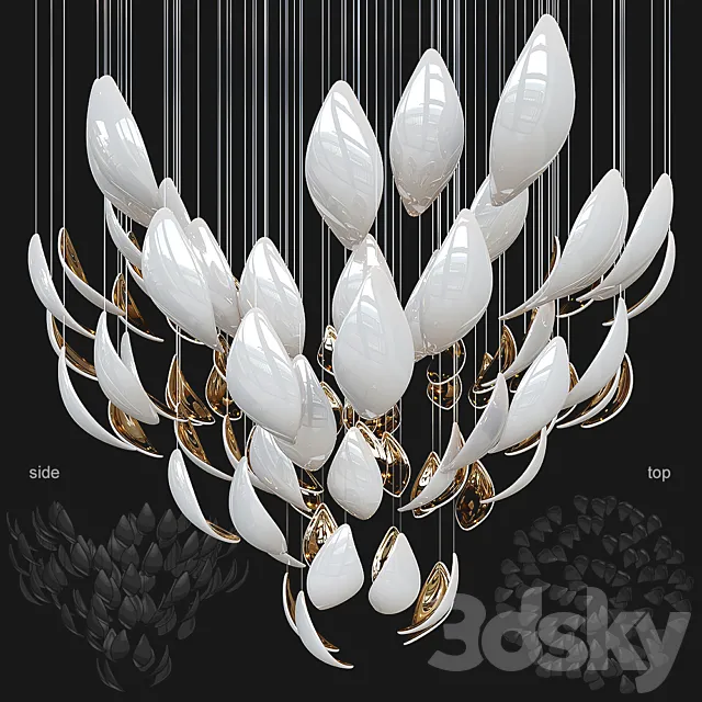 Chandelier Light Vargov 3D Model