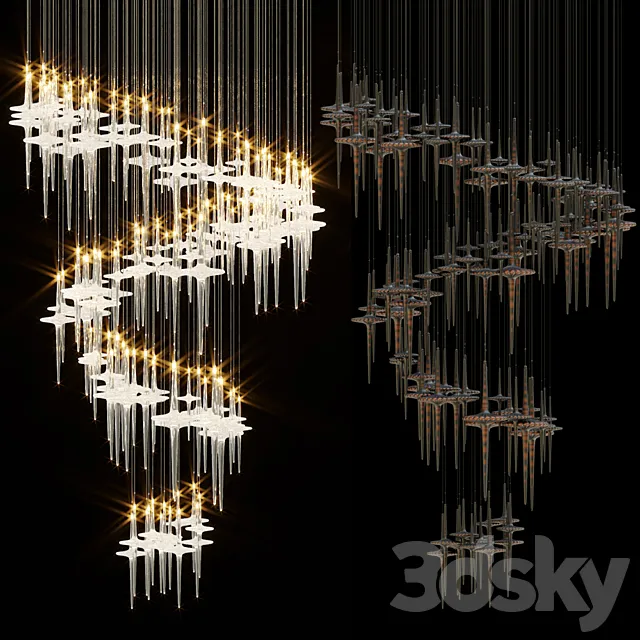 Chandelier Light Vargov 3D Model