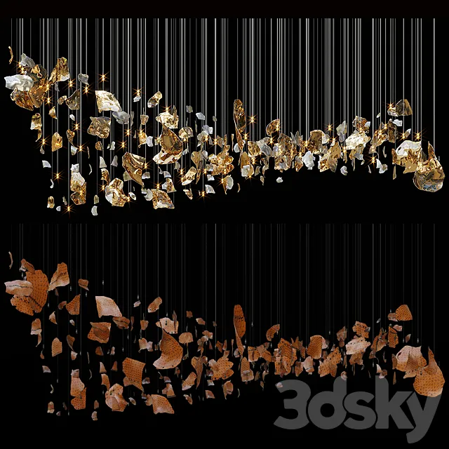 Chandelier Light Vargov 3D Model