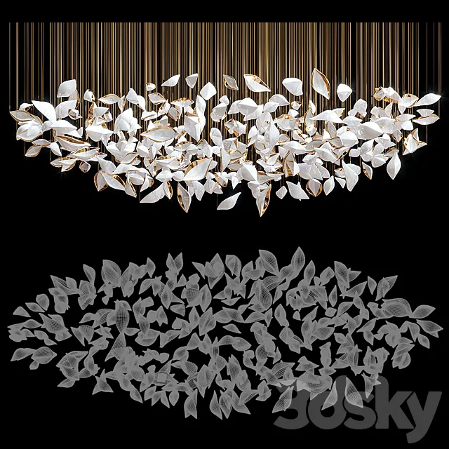 Chandelier Light Vargov 3D Model