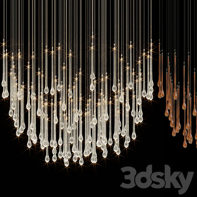 Chandelier Light Vargov 3D Model