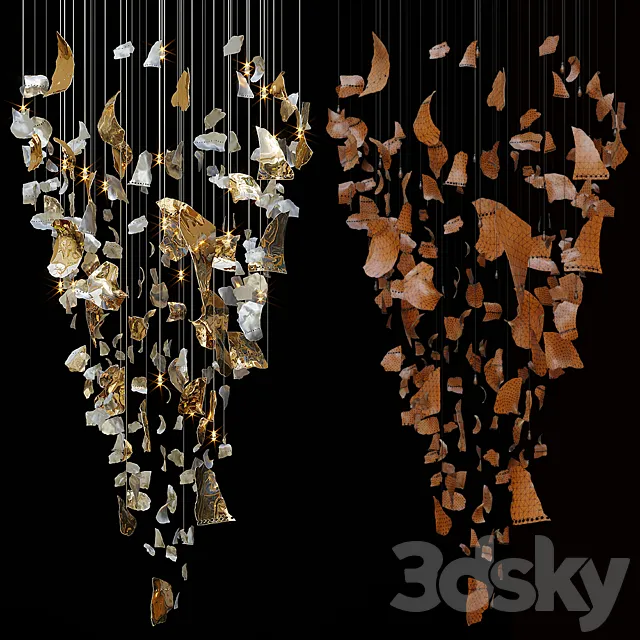 Chandelier Light Vargov 3D Model