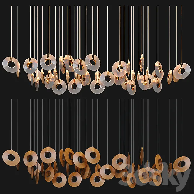 Chandelier Light Vargov 3D Model