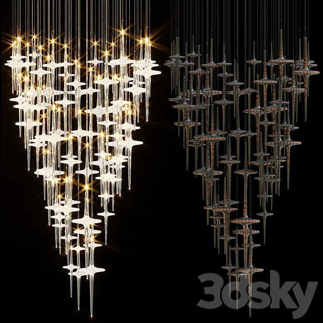 Chandelier Light Vargov 3D Model
