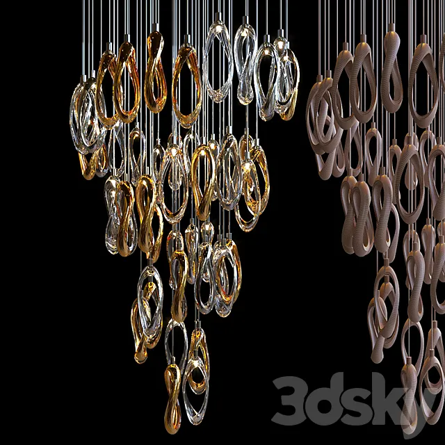 Chandelier Light Vargov 3D Model