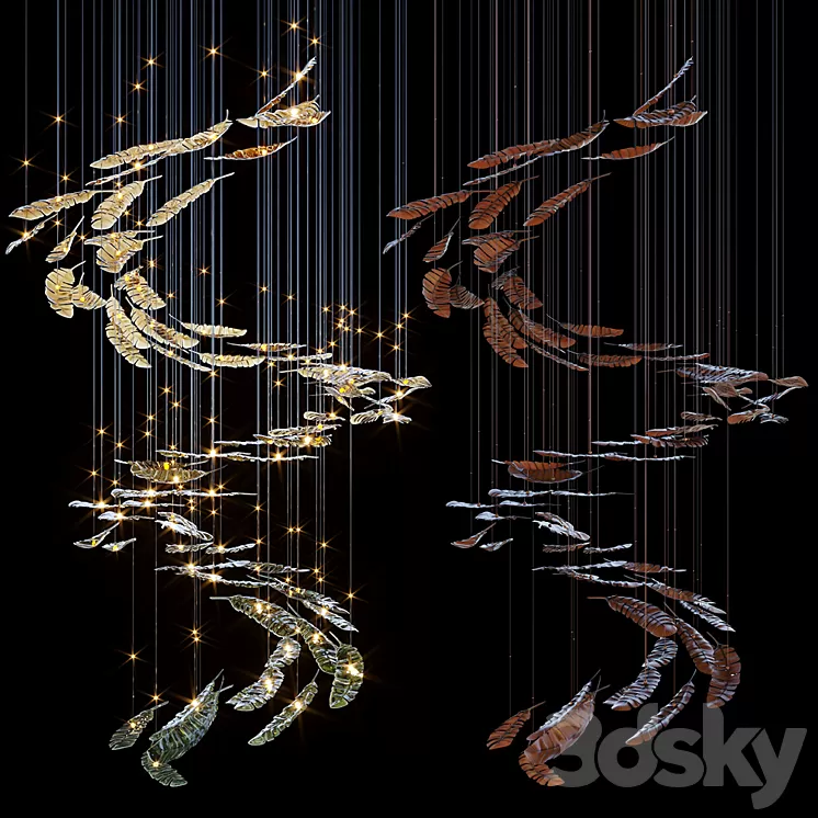 Chandelier Light Vargov 3D Model