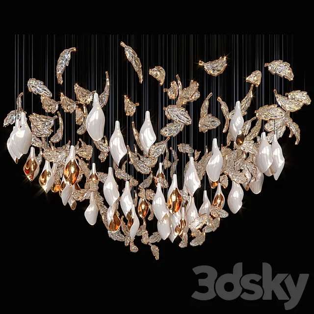 Chandelier Light Vargov 3D Model