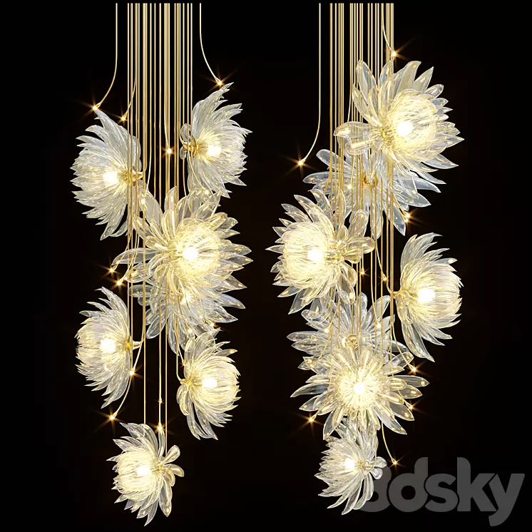 Chandelier Light Vargov 3D Model