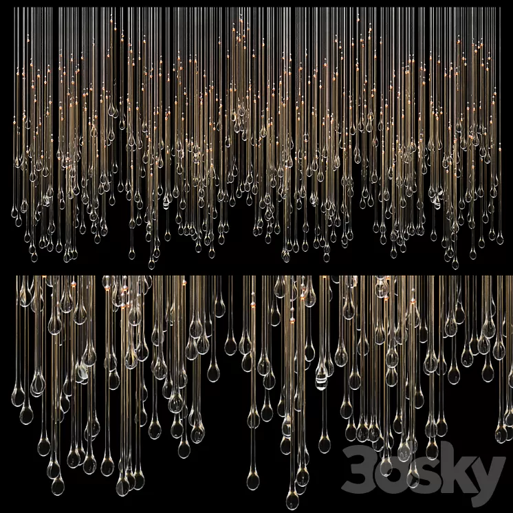 Chandelier Light Vargov 3D Model