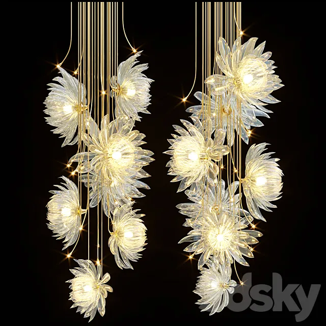 Chandelier Light Vargov 3DModel