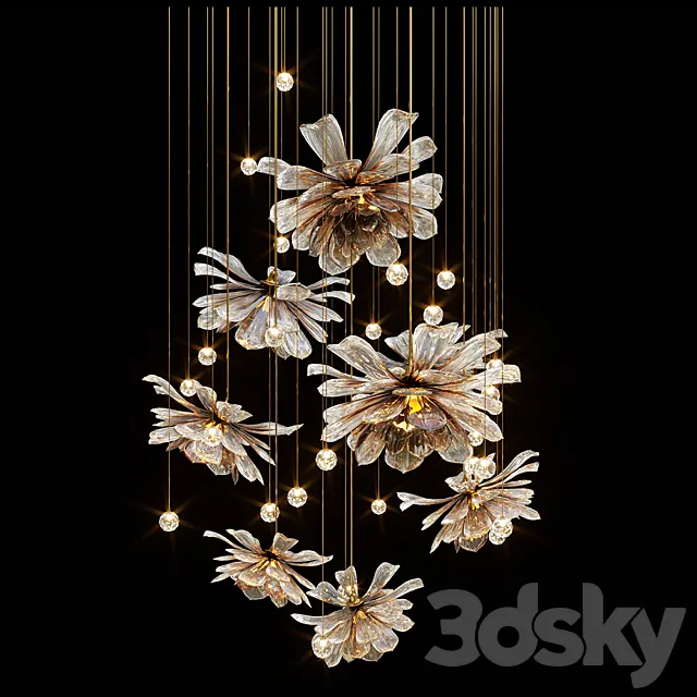 Chandelier Light Vargov 3DModel