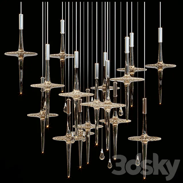 Chandelier Light Vargov 3DModel