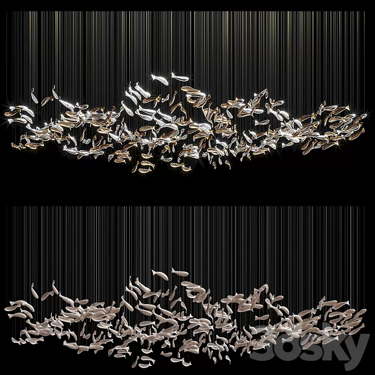 Chandelier Light Vargov - Fish 3D Model