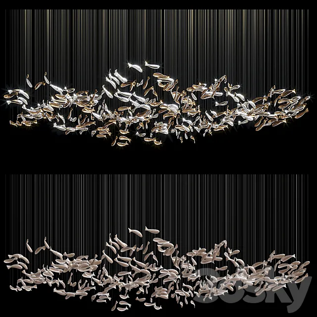 Chandelier Light Vargov - Fish 3DModel