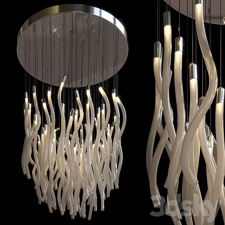 Chandelier Light Vargov – Pastalight 3D Model