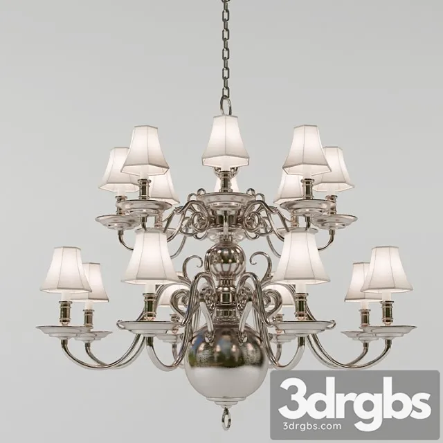 Chandelier Lilianne Double Tiered Chandelier Circa Lighting Designer Ralph Lauren Homme 3D Model Free