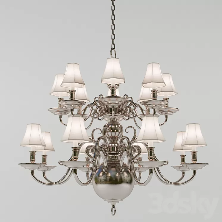 Chandelier Lillianne double tiered chandelier (Circa Lighting). designer Ralph Lauren Home